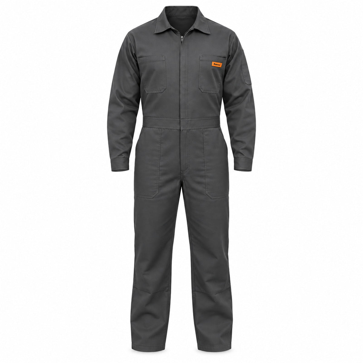 Overol industrial Beaver de gabardina 100% algodón, gris Oxford, hombre, frente de la prenda | color:gris-oxford