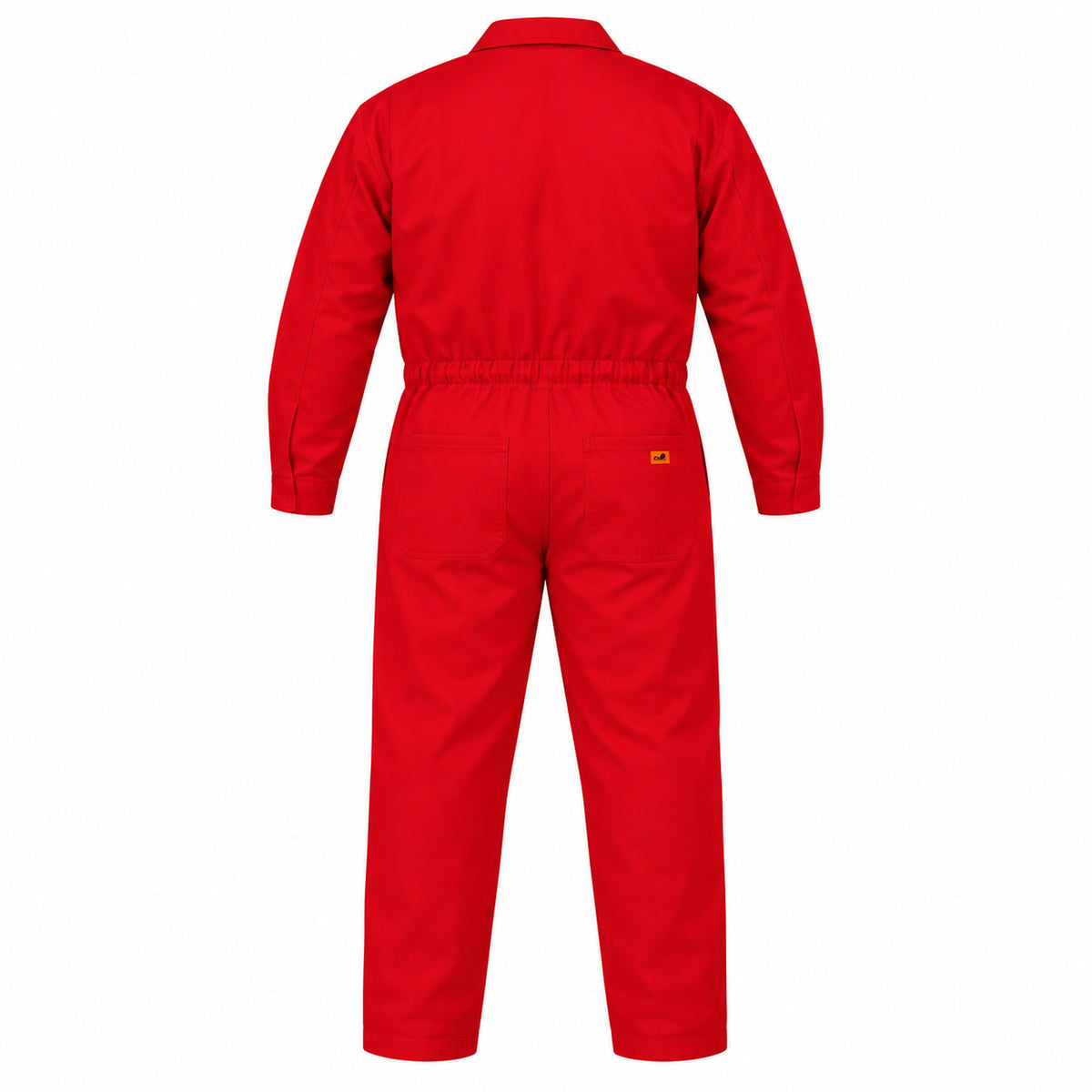 Overol industrial Beaver para hombre rojo talla extra, prenda sola de espalda con dos bolsillos | color:rojo