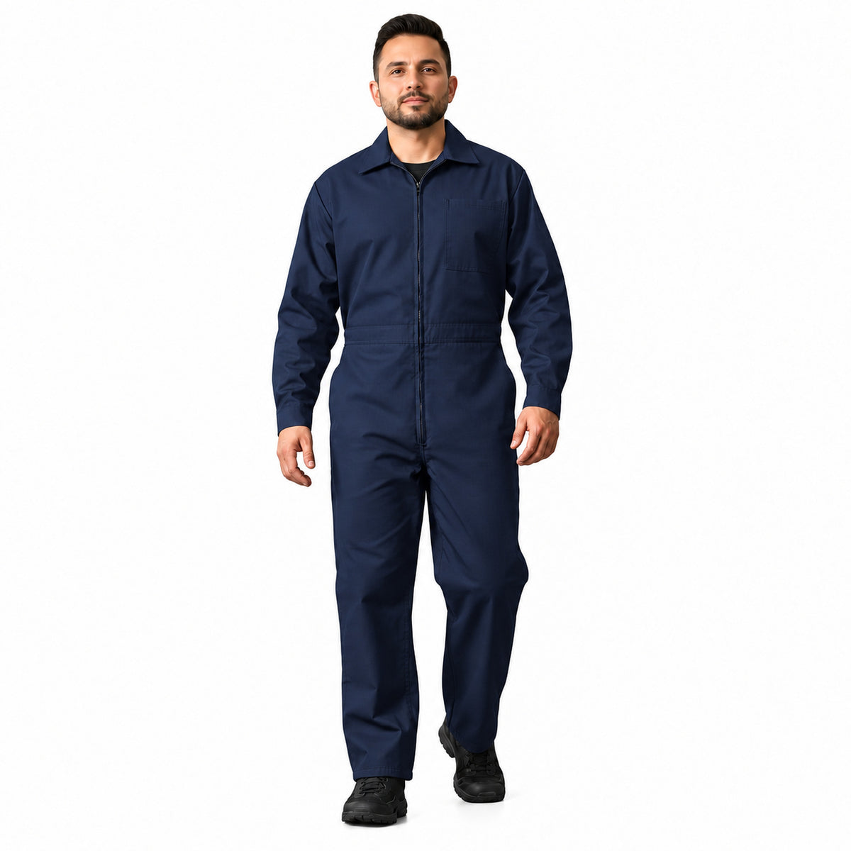 Overol Beaver OVRR Ripstop Azul marino, vista frontal en modelo | color:azul-marino