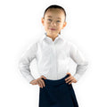 Blusa De Vestir Infantil Juvenil Escolar Blanca 6 A 16 - Garufa Jeans