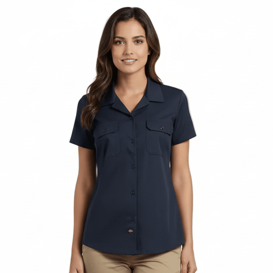 Blusa Dickies Fs574 Trabajo Durable Industrial Manga Corta - Garufa Jeans