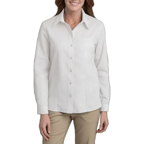 Blusa Dickies L254 Manga Larga Tela Oxford Stretch - Garufa Jeans