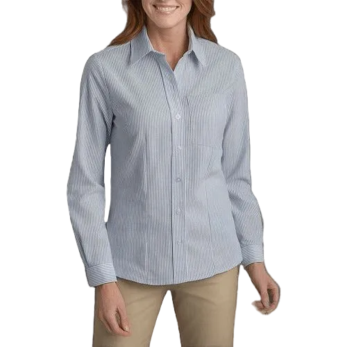 Blusa Dickies L254 Manga Larga Tela Oxford Stretch - Garufa Jeans