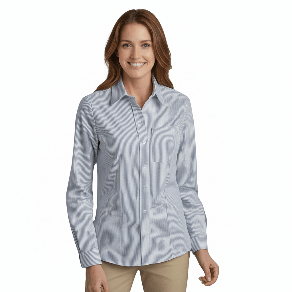 Blusa Dickies L254 Manga Larga Tela Oxford Stretch - Garufa Jeans