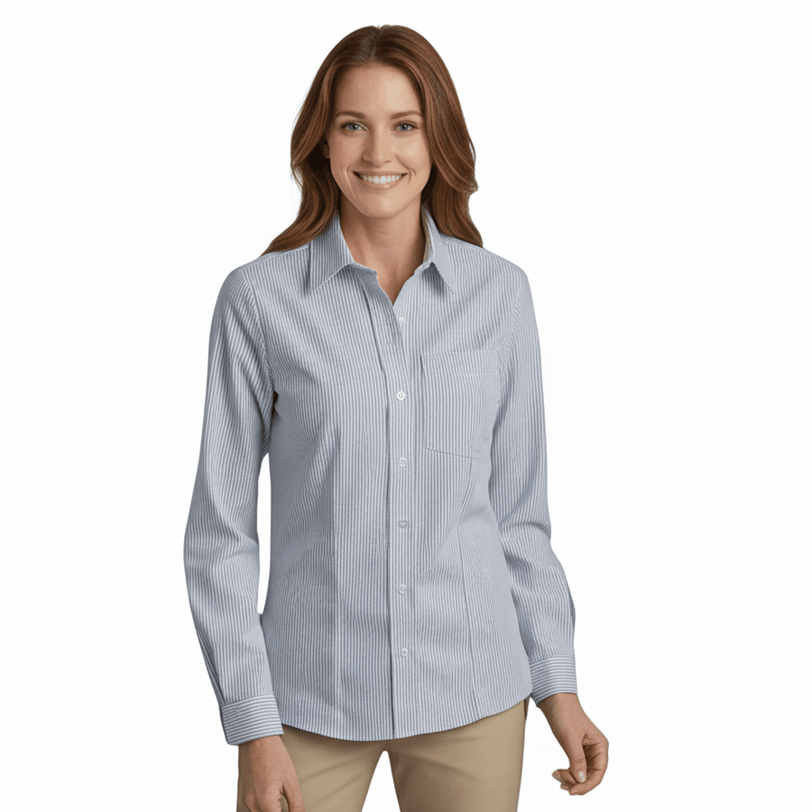 Blusa Dickies L254 Manga Larga Tela Oxford Stretch - Garufa Jeans