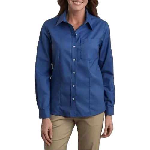 Blusa Dickies L254 Manga Larga Tela Oxford Stretch - Garufa Jeans
