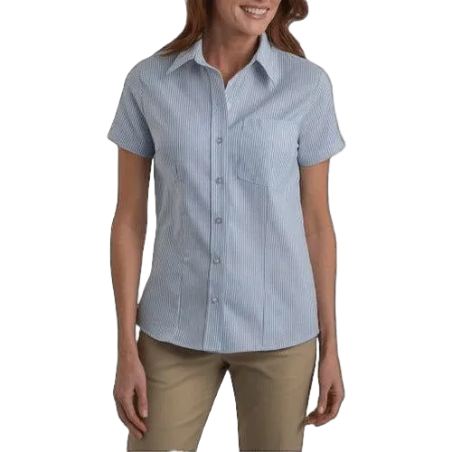 Blusa Dickies S254 Manga Corta Tela Oxford Stretch - Garufa Jeans