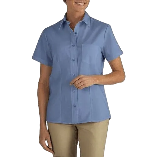 Blusa Dickies S254 Manga Corta Tela Oxford Stretch - Garufa Jeans