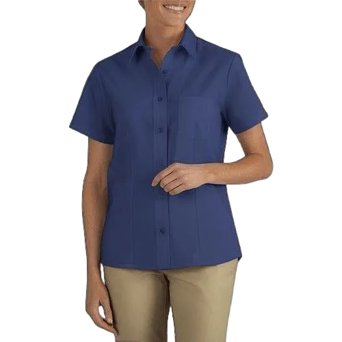 Blusa Dickies S254 Manga Corta Tela Oxford Stretch - Garufa Jeans