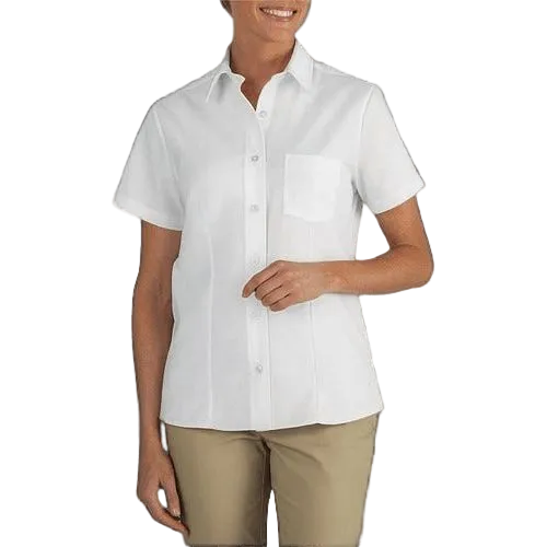 Blusa Dickies S254 Manga Corta Tela Oxford Stretch - Garufa Jeans