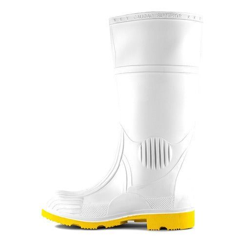 Bota Bata Chibol Pvc Hule Industria Alimentación Blanca - Garufa Jeans