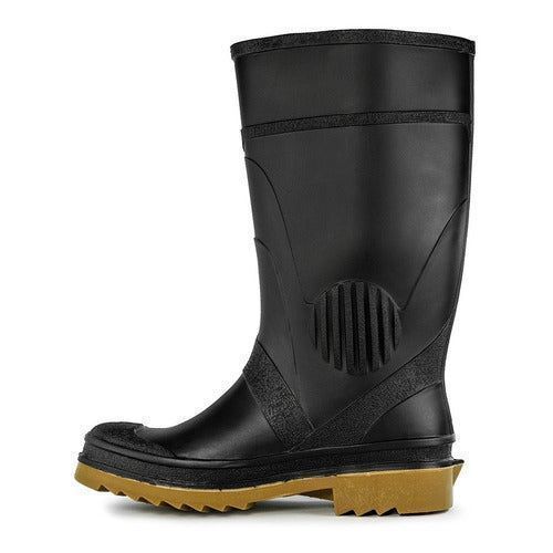 Bota Bata Everest Pvc Hule Plástico Negra Jardinera Limpieza - Garufa Jeans