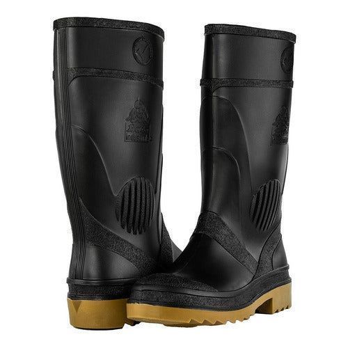 Bota Bata Everest Pvc Hule Plástico Negra Jardinera Limpieza - Garufa Jeans
