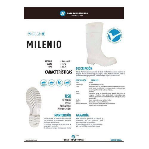 Bota Bata Hule Blanca Casquillo Industria Sanitaria - Garufa Jeans