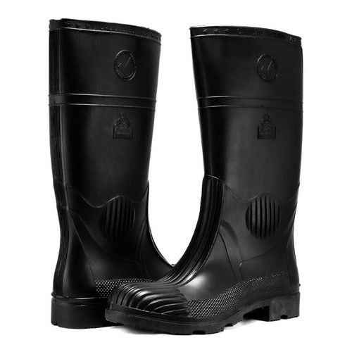 Bota Bata Industrials Pvc Hule Negra Lluvia Impermeable - Garufa Jeans