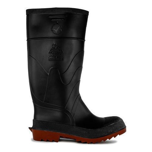 Bota Bata Milenio Pvc Hule Negra Con Casquillo Industrial - Garufa Jeans