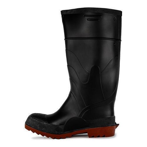 Bota Bata Milenio Pvc Hule Negra Con Casquillo Industrial - Garufa Jeans