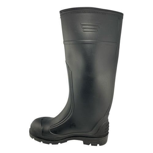 Bota Bata Super Eco Pvc Hule Plástico Negra Jardín Limpieza - Garufa Jeans