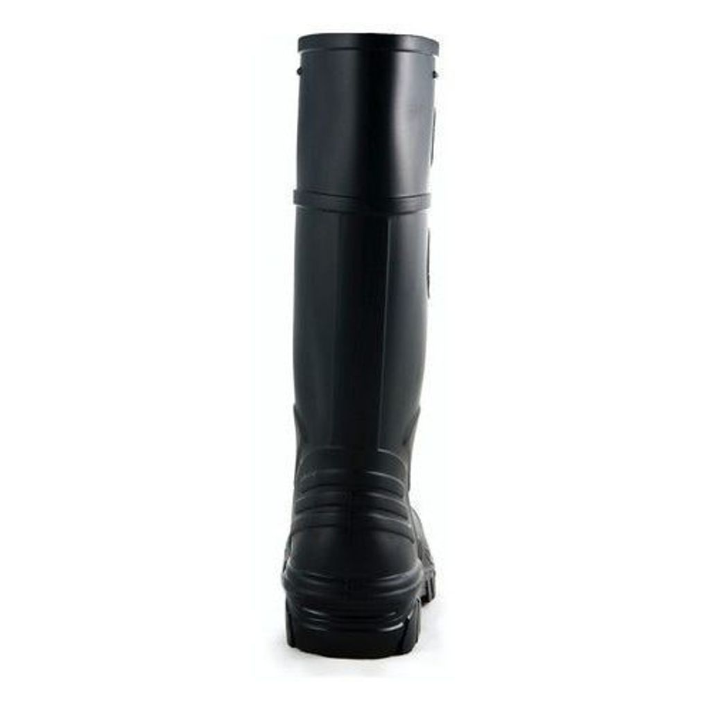 Bota Bata Titanium Pvc Hule Negra Casquillo Industria Lluvia - Garufa Jeans
