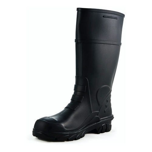 Bota Bata Titanium Pvc Hule Negra Casquillo Industria Lluvia - Garufa Jeans