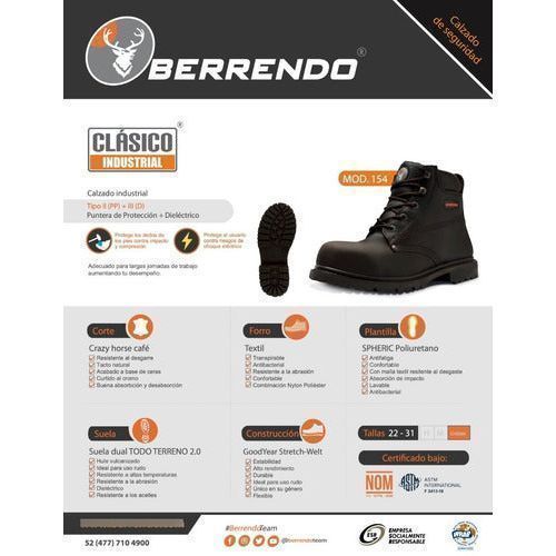 Bota Berrendo 154 Dieléctrica Con Casquillo Poliamida Café - Garufa Jeans