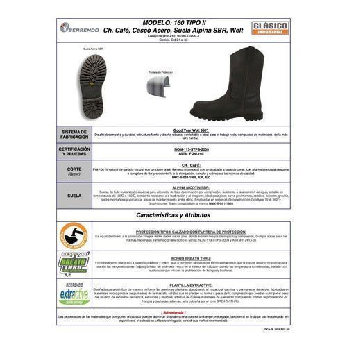 Bota Berrendo 160 Con Casquillo Industrial Petrolera Pemex - Garufa Jeans