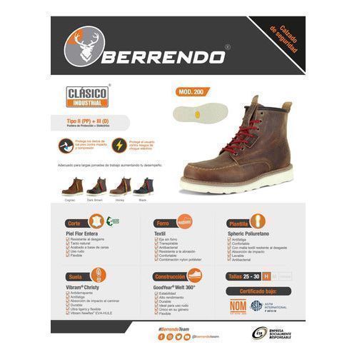 Bota Berrendo 200 Dieléctrica Con Casquillo Acero Moc Toe - Garufa Jeans