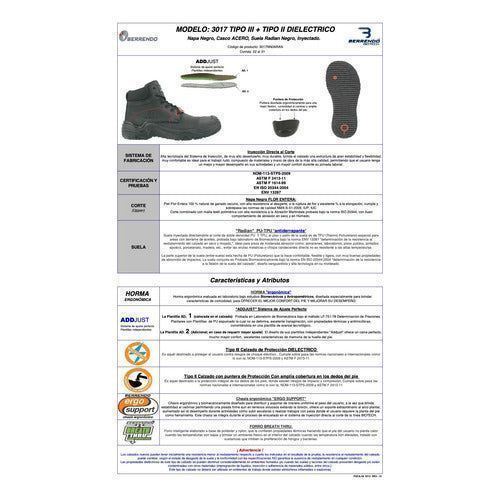 Bota Berrendo 3017 Dieléctrica Con Casquillo Seguridad Nom - Garufa Jeans