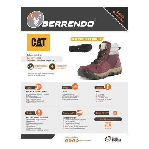 Bota Caterpillar Overage Dieléctrica Casquillo Mujer - Garufa Jeans