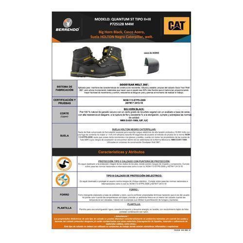 Bota Caterpillar Quantum Calzado Dieléctrico Casquillo Acero - Garufa Jeans