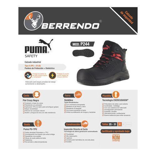 Bota De Seguridad Puma P244 Casquillo Protección Dieléctrica - Garufa Jeans