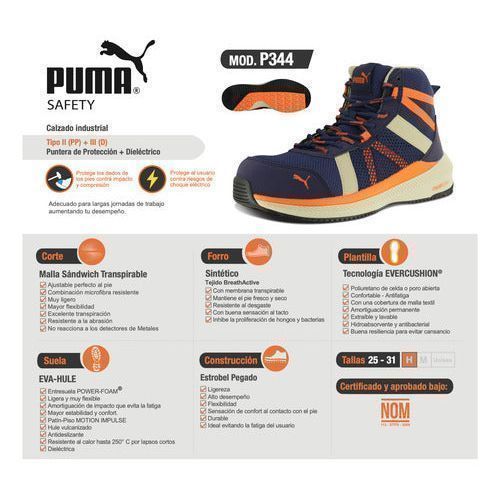 Bota De Seguridad Puma P344 Casquillo Protección Dieléctrica - Garufa Jeans