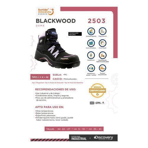 Bota Discovery 2503 Industrial Dieléctrica Casquillo Mujer - Garufa Jeans