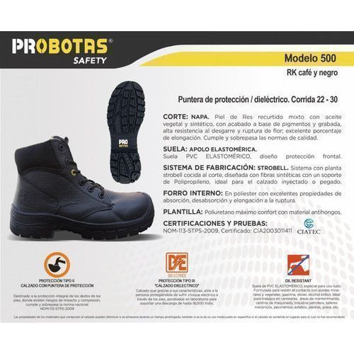 Bota Industrial Probotas 500 Dieléctrica Casquillo Poliamida - Garufa Jeans