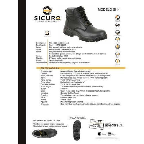 Bota Industrial Sicuro Si14 Dieléctrica Casquillo Poliamida - Garufa Jeans