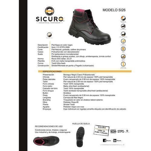Bota Industrial Sicuro Si26 Mujer Dieléctrica Poliamida - Garufa Jeans