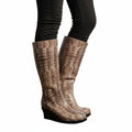 Bota Moda Sandak Mujer Lluvia Impermeable Con Tacon Lulu #mlpos_11 | Color: Gris #color_gris #sku_bsllgr22