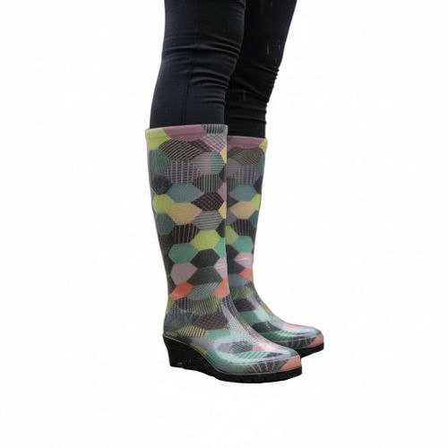 Bota Moda Sandak Mujer Lluvia Impermeable Con Tacon Lulu - Garufa Jeans