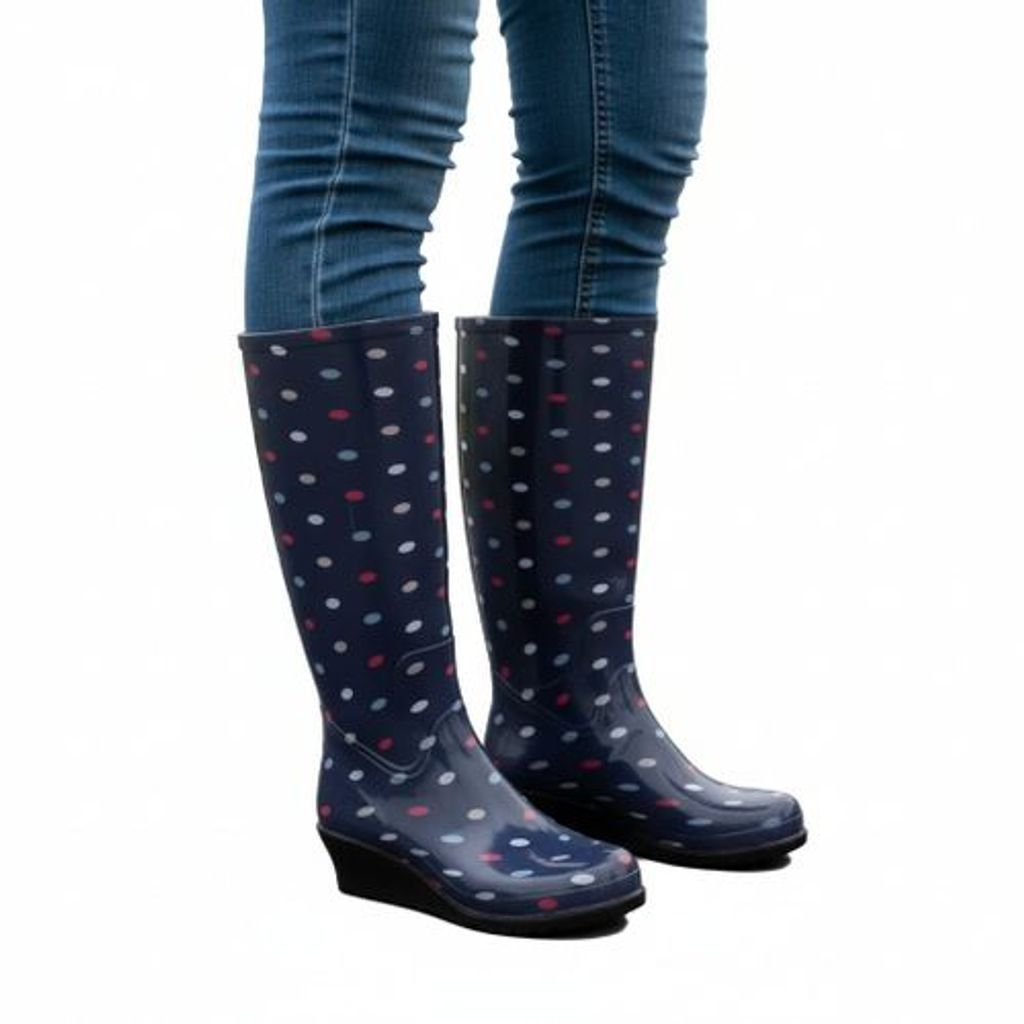 Bota Moda Sandak Mujer Lluvia Impermeable Con Tacon Lulu - Garufa Jeans