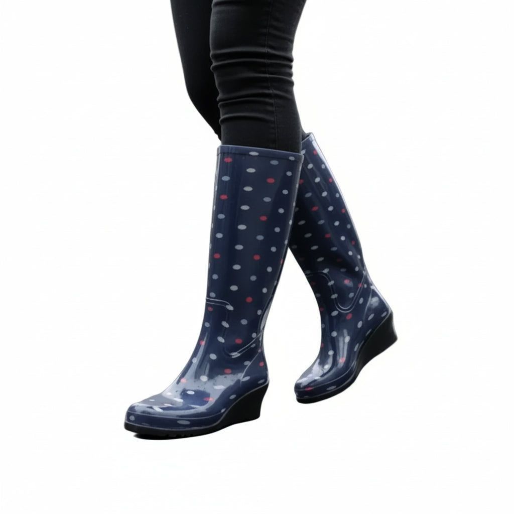 Bota Moda Sandak Mujer Lluvia Impermeable Con Tacon Lulu - Garufa Jeans