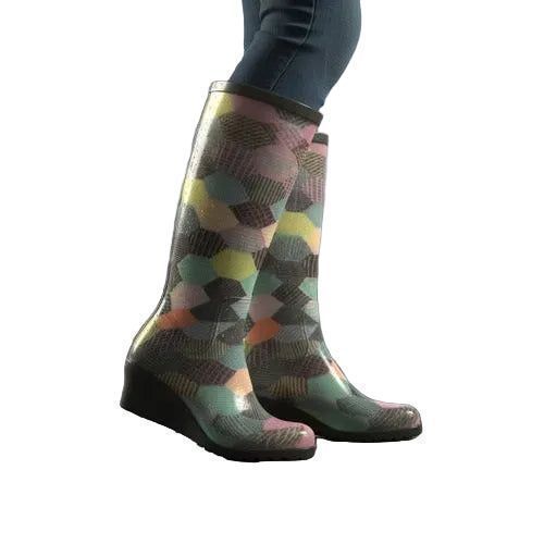 Bota Moda Sandak Mujer Lluvia Impermeable Con Tacon Lulu - Garufa Jeans