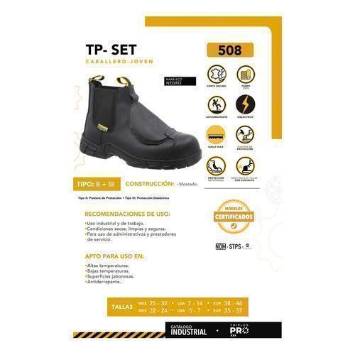 Bota Soldador Triples 508 Con Polaina Casquillo Dieléctrica - Garufa Jeans