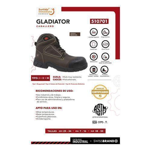 Bota Swiss Brand 510701 Industrial Dieléctrica Casquillo - Garufa Jeans