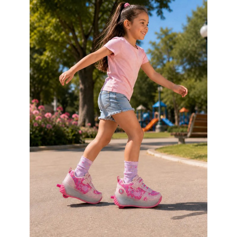 Tenis patín infantil Bubble Gummers Osaka-Rosa, vista del calzado 01 | color:osaka-rosa