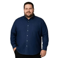Camisa Bibo De Mezclilla Manga Larga Tallas Extras 48 A 58 - Garufa Jeans