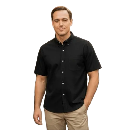 Camisa Bibo Gabardina Manga Corta Casual Durable Resistente - Garufa Jeans