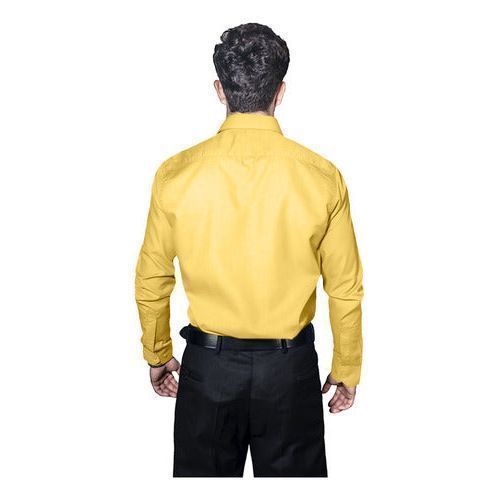 Camisa De Vestir Para Adulto Amarilla 34 A 42 - Garufa Jeans