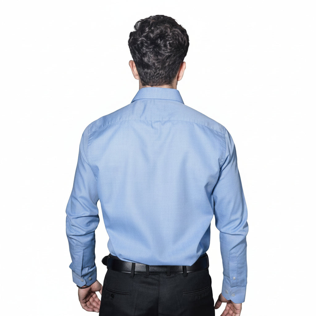 Camisa De Vestir Para Adulto Azul Cielo 34, 36, 38 Y 42 - Garufa Jeans