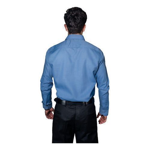 Camisa De Vestir Para Adulto Azul Francia 34 A 42 - Garufa Jeans