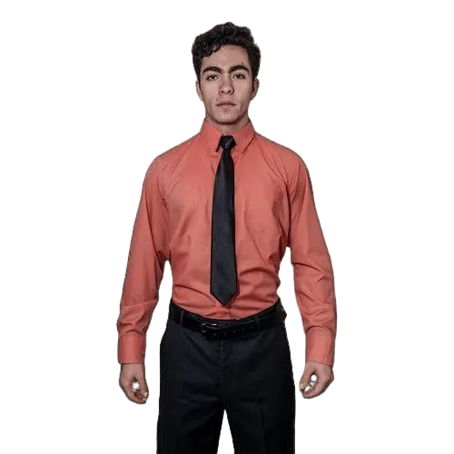 Camisa De Vestir Para Adulto Coral 34 A 42 - Garufa Jeans